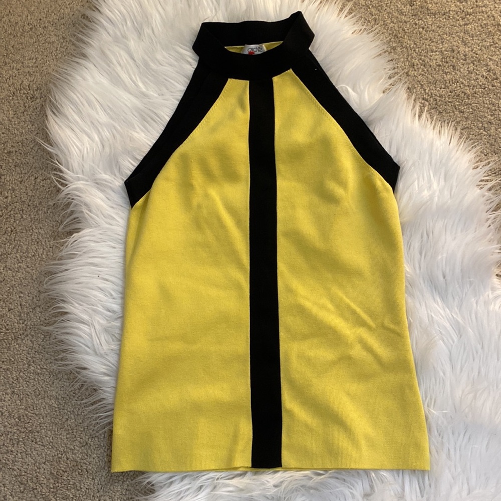 Mod Colorblock Silk Halter Top - image 2
